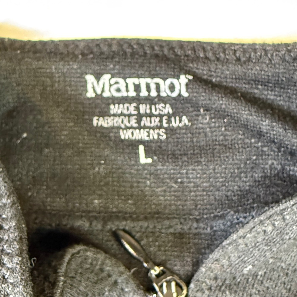 MARMOT Long Sleeve 1/4 Zip Base Layer Shirt Black Womens Size Large - Picture 4 of 7